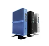 Blue 4K Display Mini PC Fanless Desktop Small Size Linux Celeron 2955U 3556U N3150 N3050 Barebone Computer HTPC