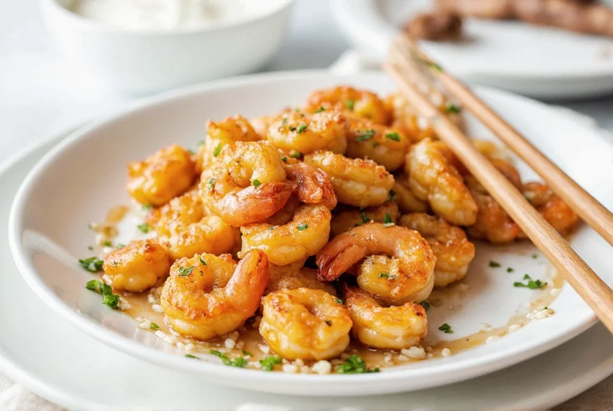 Fried vs baked shrimp side by side