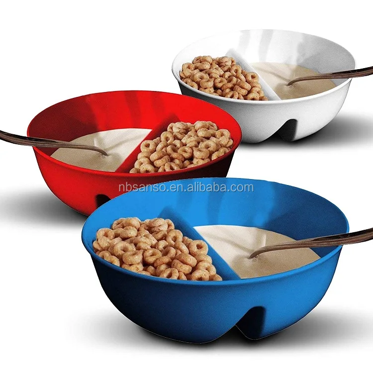 Plastic Crisp Bowl Divided Cereal Milk Mixing Bowl Buy Popcorn