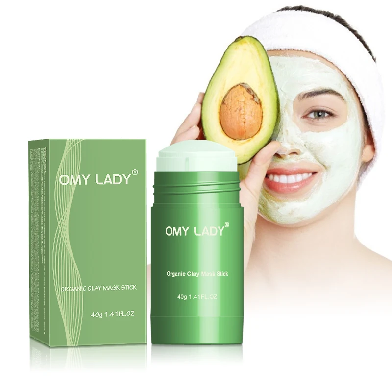 

OMY LADY new arrive green moisturizing and exfoliating organic clay mask stick
