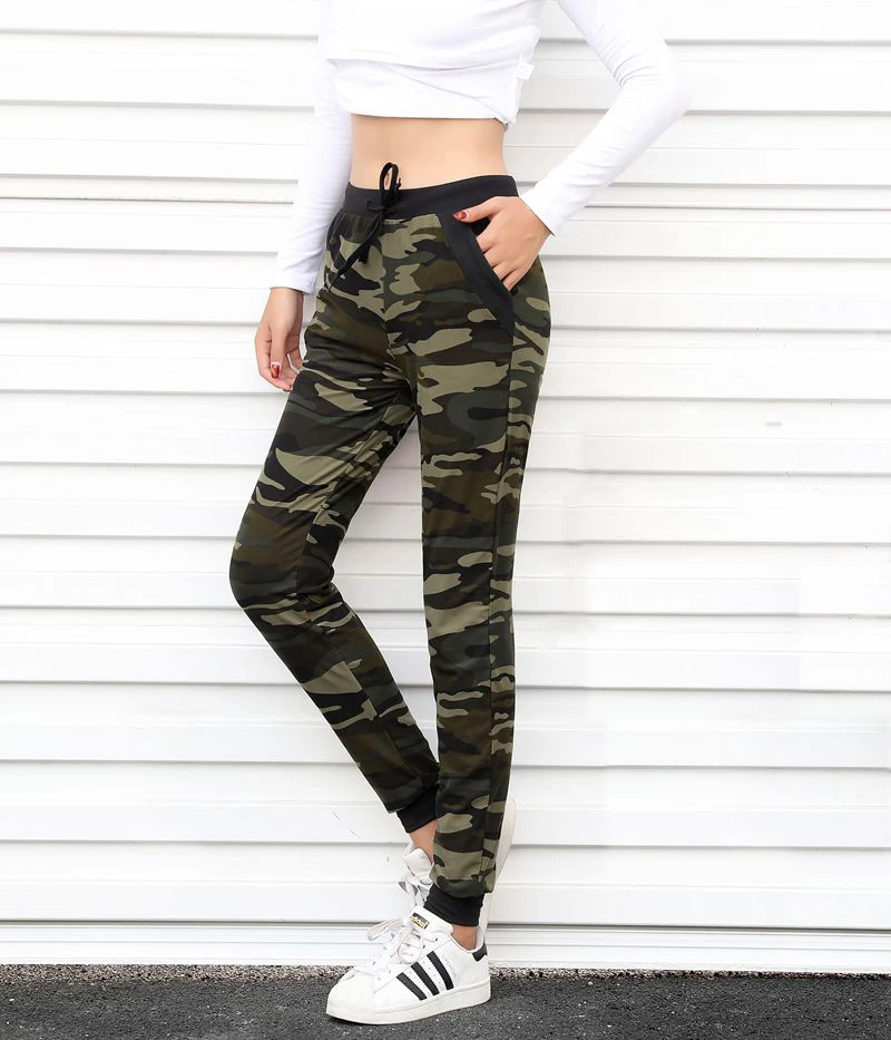 

Camouflage Joggers Women Sweatpants Harem Camo Pants Drawstring Pantalones femme Mujer Loose Calca Female High Waist Pocket, Camo/camouflage