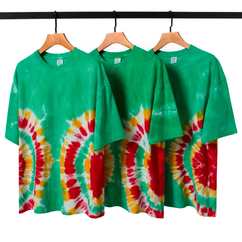 

hot sale high quality summer short sleeve men's tie dye fashion t-shirt