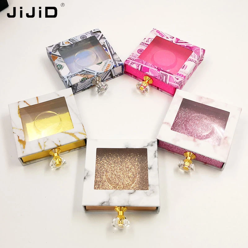 

JiJiD Eyelash Packaging Box For Plastic Eyelash Box Packaging And Lashes Cases Paper Eyelash Vendor Pink Lash Boxes