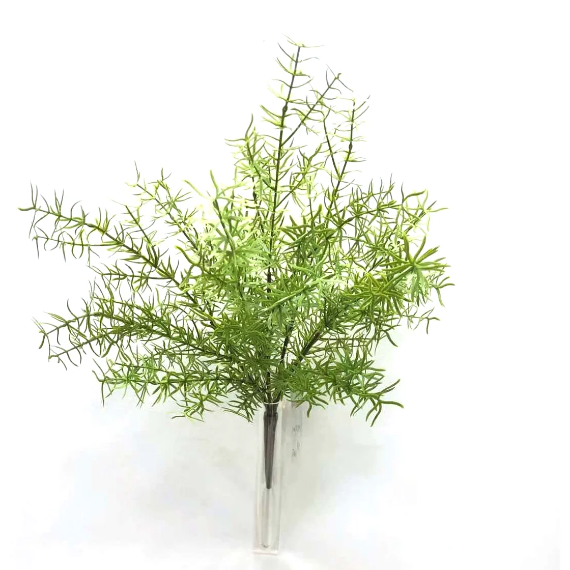 

18inch artificial Asparagus bouquet Plastic Persian Grass Artificial Boston ferns plants for home indoor office decoration, Natural color