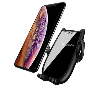 Cat Shape Infrared Wireless Car Charger Mount 10W