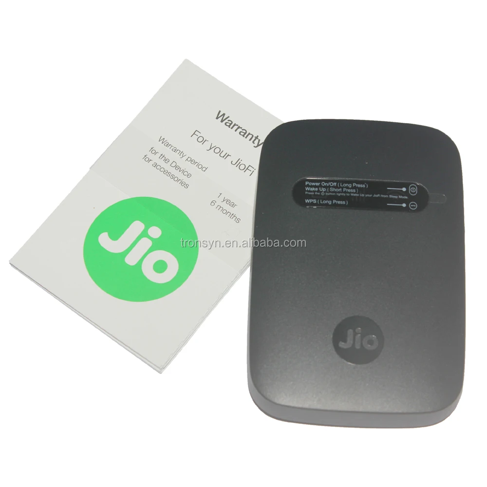 

Cat4 150Mbps JIO JMR541 4G Pocket JIO WiFi Hotspot With 2600mAh Battery, Black