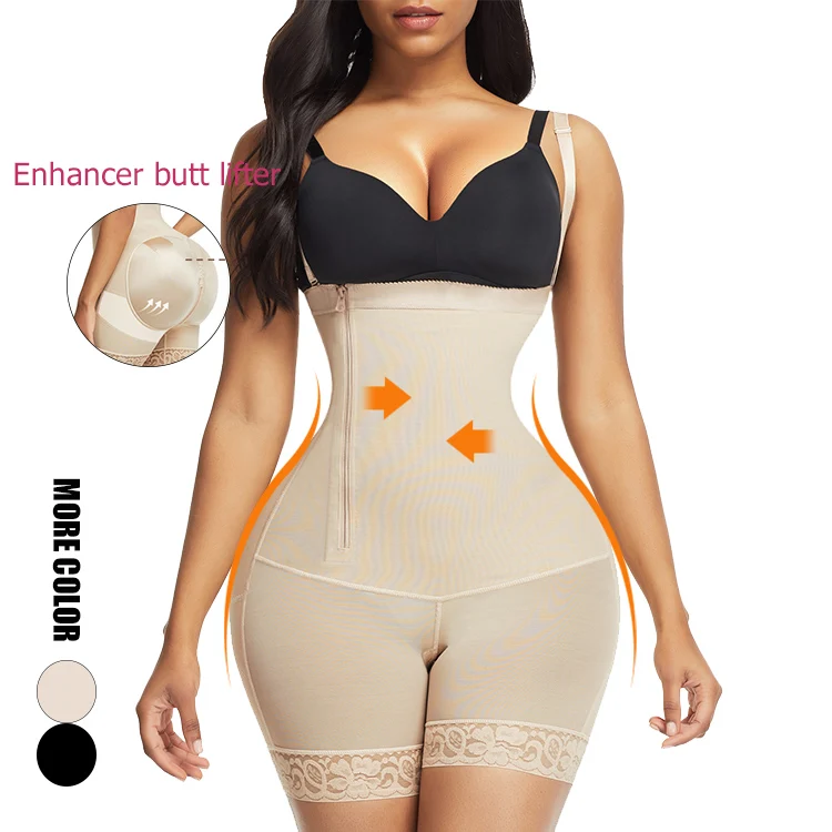 

Custom Service Slimming Bodysuit Underbust Bodyshaper Thigh Zipper Full Body Shaper Tummy Control Shapewear