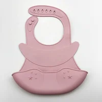

Custom BPA Free Soft Waterproof Silicone Baby Bib with Food Catcher, Baby Silicone Bib
