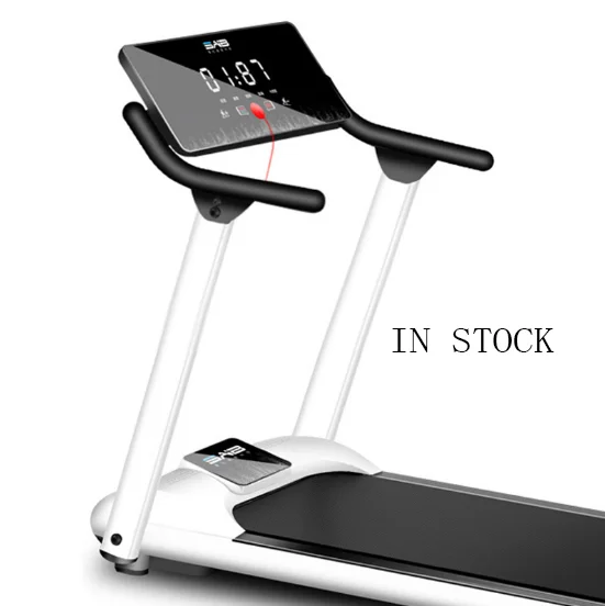 

Home Use Exercise Gym Fitness Equipment Running Machine White Under Desk Curve Folding Treadmill Motor In Stock