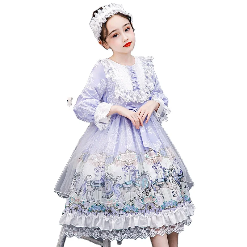 

new girls dress Lolita children soft Lolita princess dress, As picture