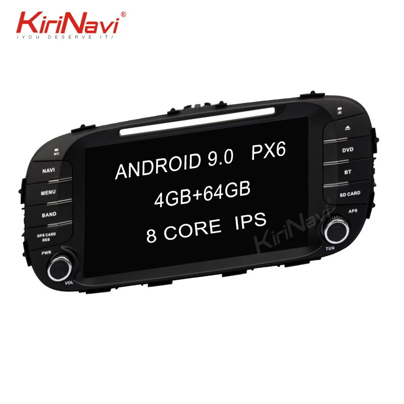 

KiriNavi android 9.0 7'' car multimedia player car radio for KIA Soul 2014 + with car dvd gps navigation system 8-core wifi 4g