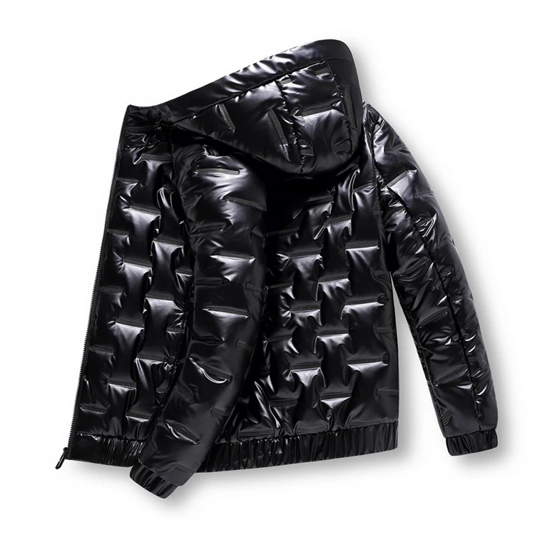 

Denim Men Jeans Winter Puffer Coat Custom Duck Down Jacket Piumino Uomo