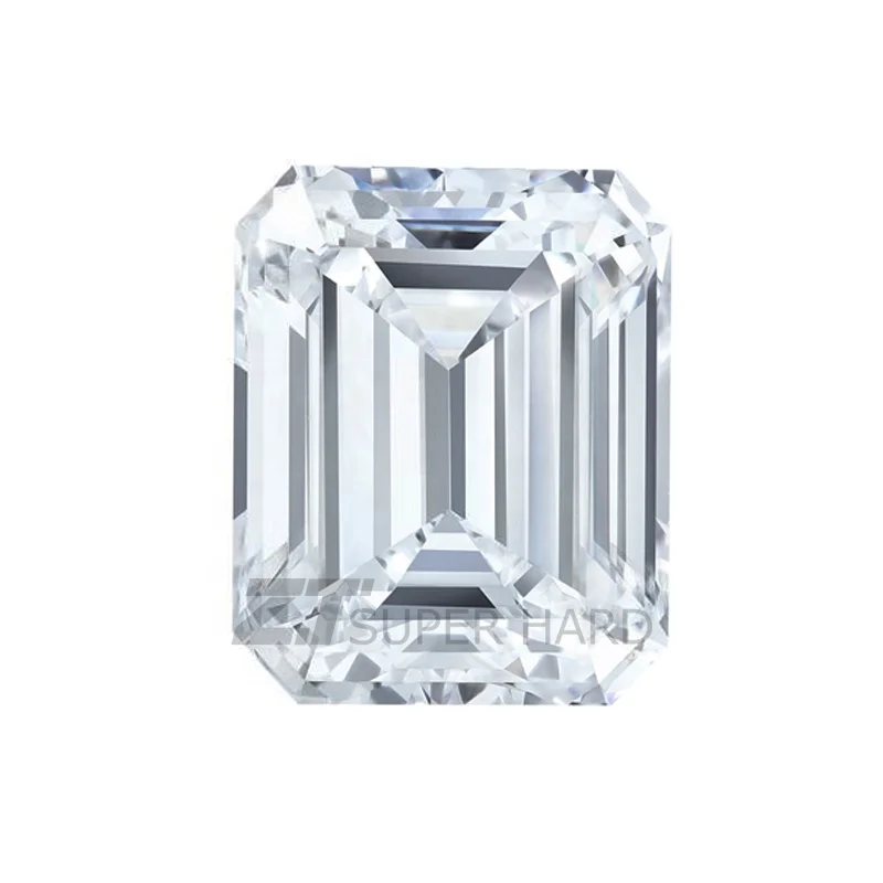 

Wholesale D E F Color loose diamond VS VVS SI emerald lab created grown diamond, D e f g