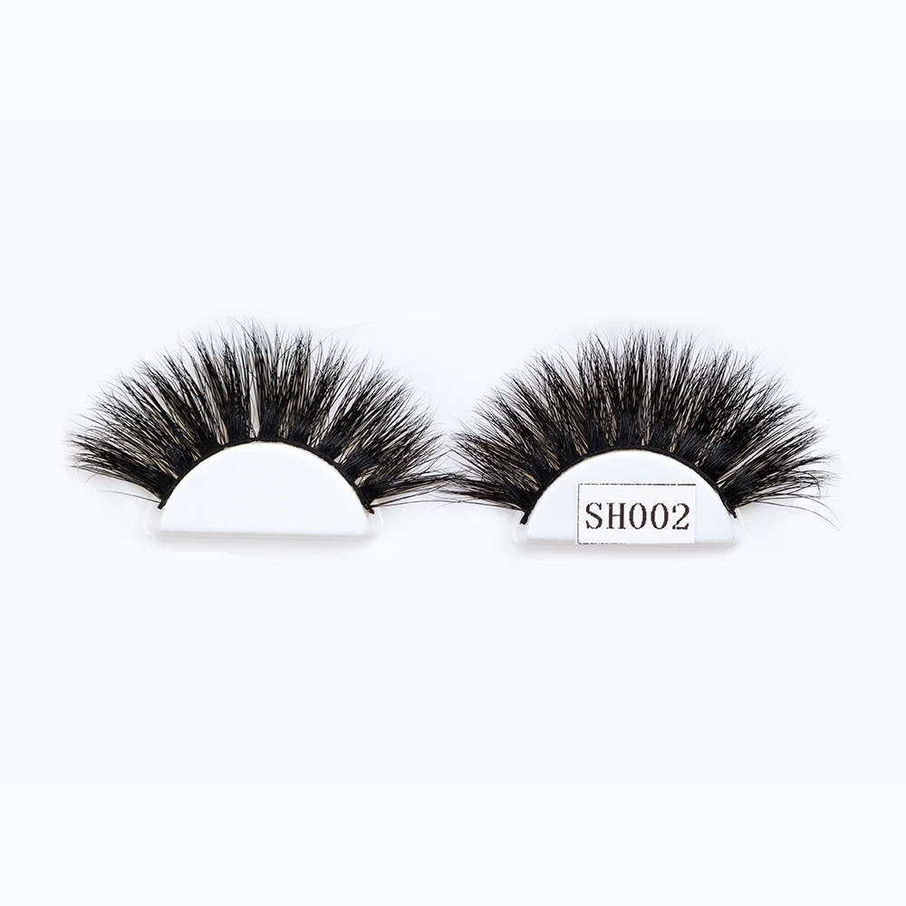 
Seashine Lashes Real Mink Lollipop Lashes Makeup Wispy False 5D Mink Eyelashes With Custom Box 