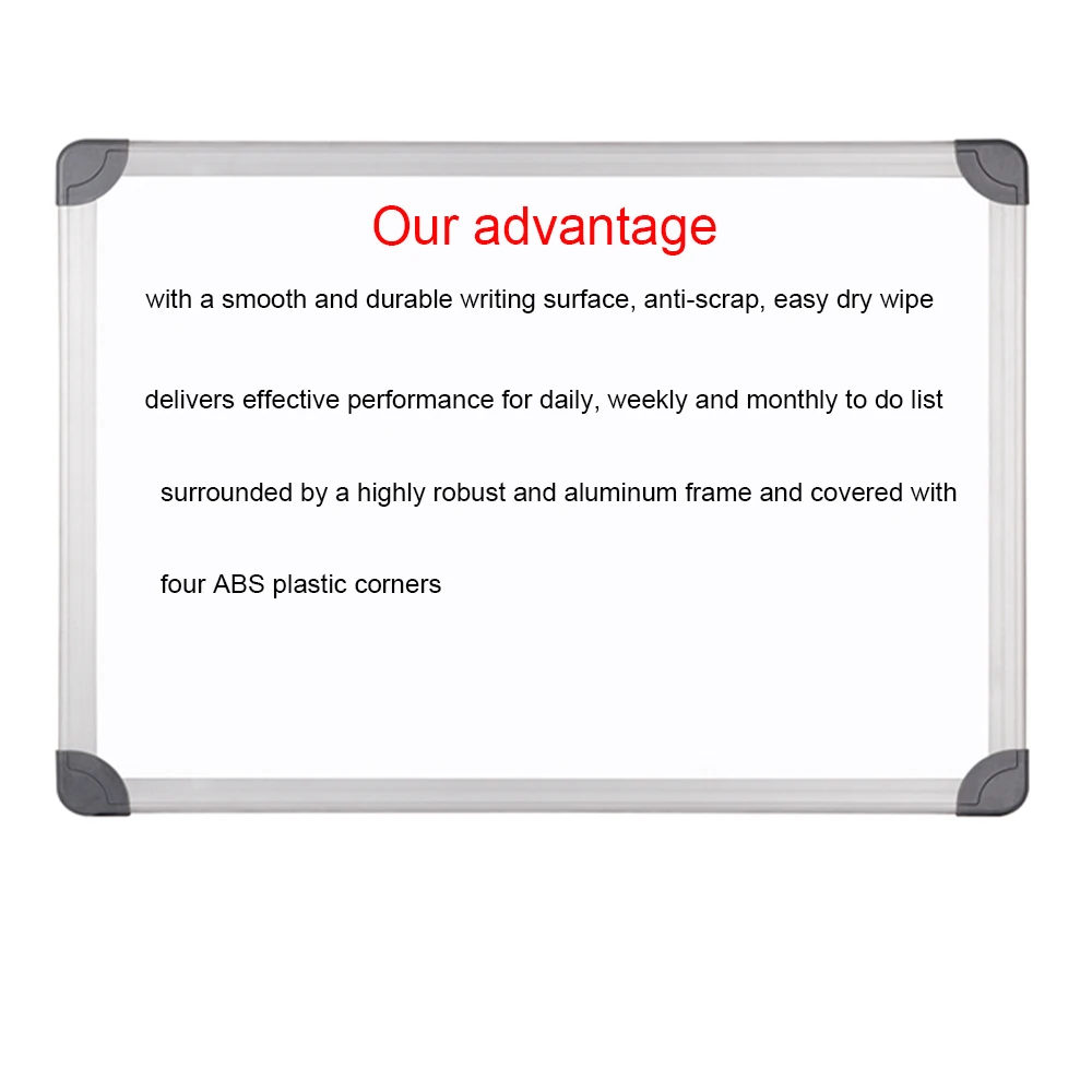 
Customized magnetic aluminum frame dry erase whiteboard for home office kids 