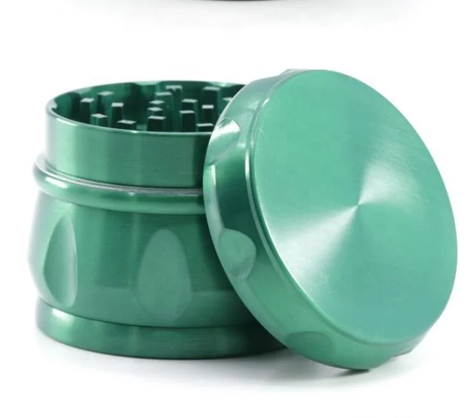 

4-layer Zinc Alloy Diamond-shaped Chamfered Side Concave Drum Cigarette Grinder Diameter 60MM Cigarette Crusher, Picture