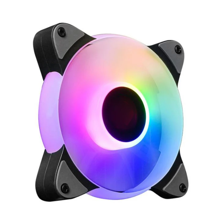 

Factory Price PC RGB fan cooler Controller RF remote control Double aperture computer case 120mm rgb fan