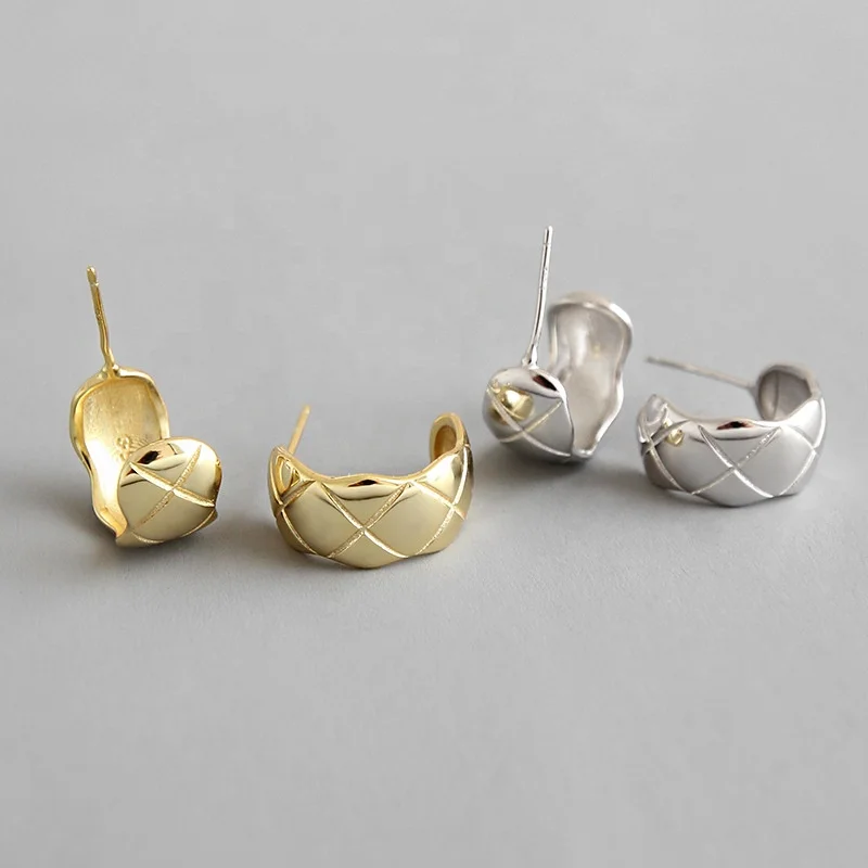 

Wholesale S925 Sterling Silver Diamond women earrings jewelry, Silver/gold