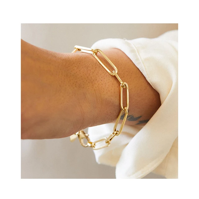 

New Design 316L Stainless Steel Bracelet Jewelry Linked Chain Tiny Bracelet 15+3cm Anklet Bangles for Women and Girls, Silver/gold/rose gold