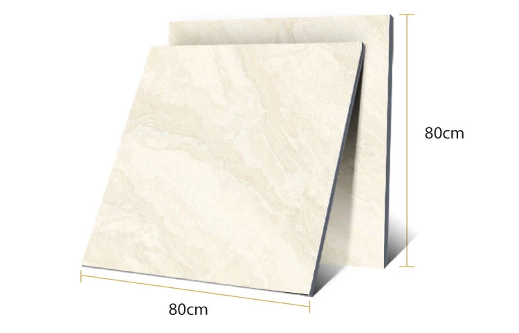 Bathroom Floor Tile  Full Glazed Polished Marble Look Porcelain Floor Tile