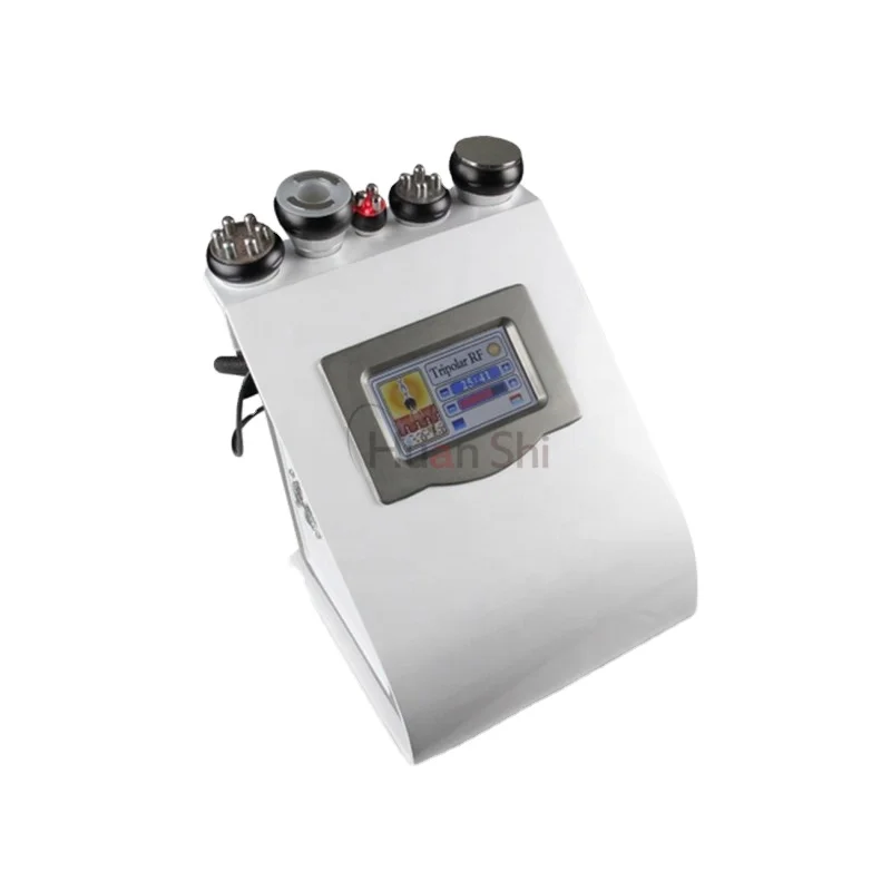 

hot amazon trending 2021 6-1 multipolar rf unoisetion ultra cavitation machine, White