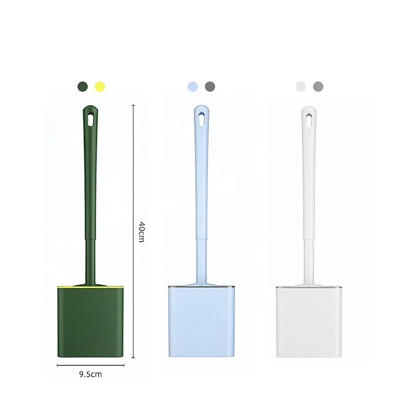 

TPR Candy Colorful Ins Simple Soft Amazon Long handle Cleaning Brush Wholesale Toilet Brush