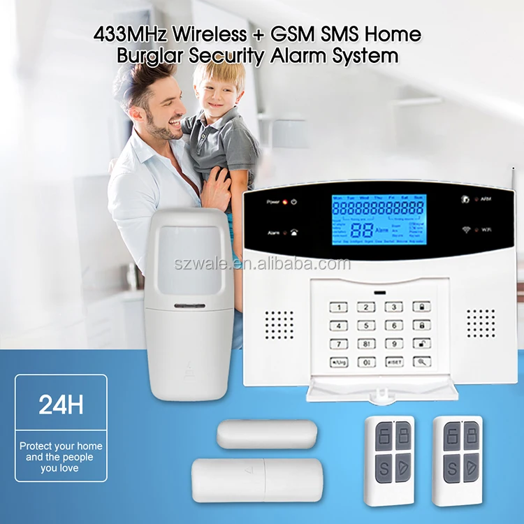 Dual Network Wireless indoor Security Burglar WIFI/GSM/PSTN Alarm Kit - TUYA APP