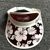 2019 New model comes on the market new decorative pattern pvc uv protection wide brim sun visor hat