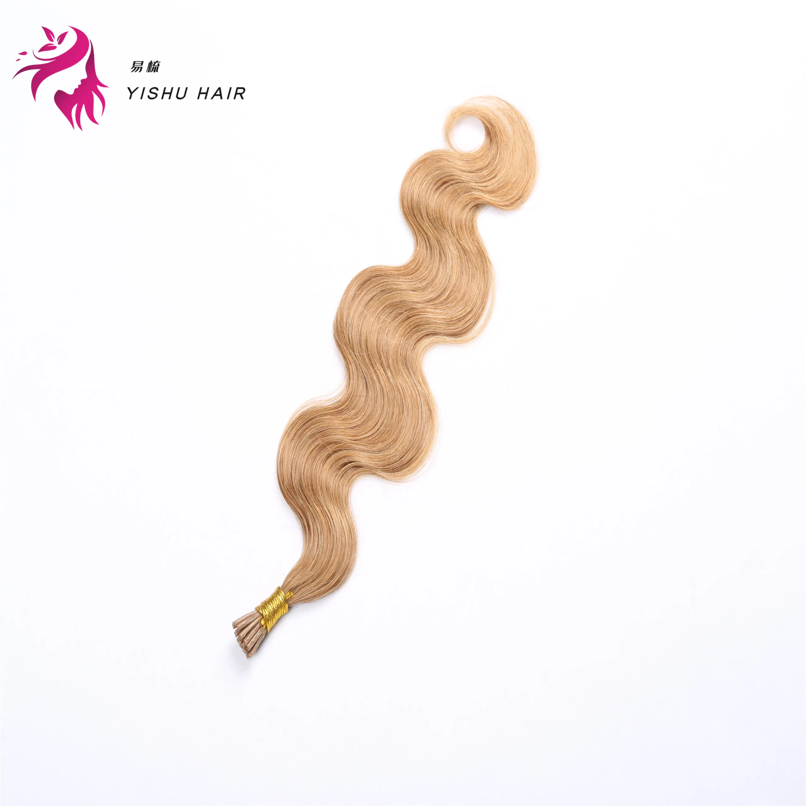

100 indian human blonde 10-30 inch 2g strands pre bonded remy straight curly i tip hair extensions, Natural color #1b