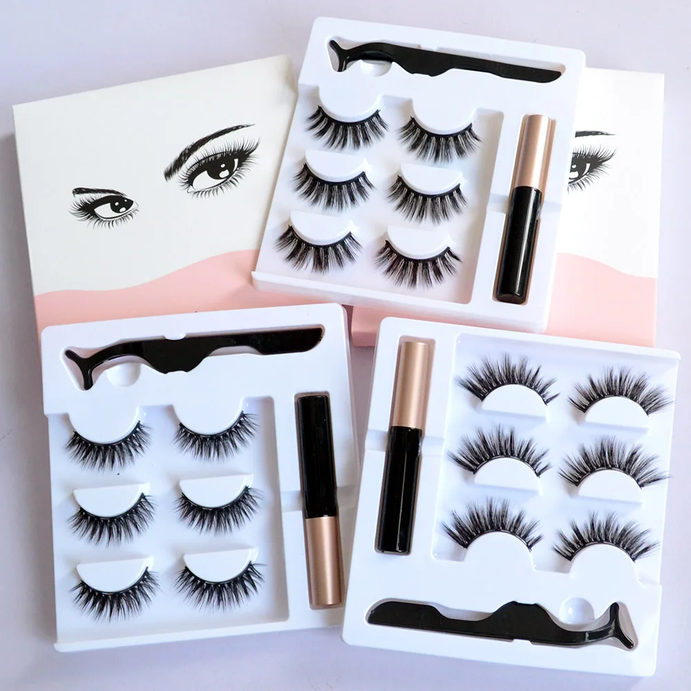 

glamnetic magnetic lash and liner false eyelash magnetic eye lash set and liner