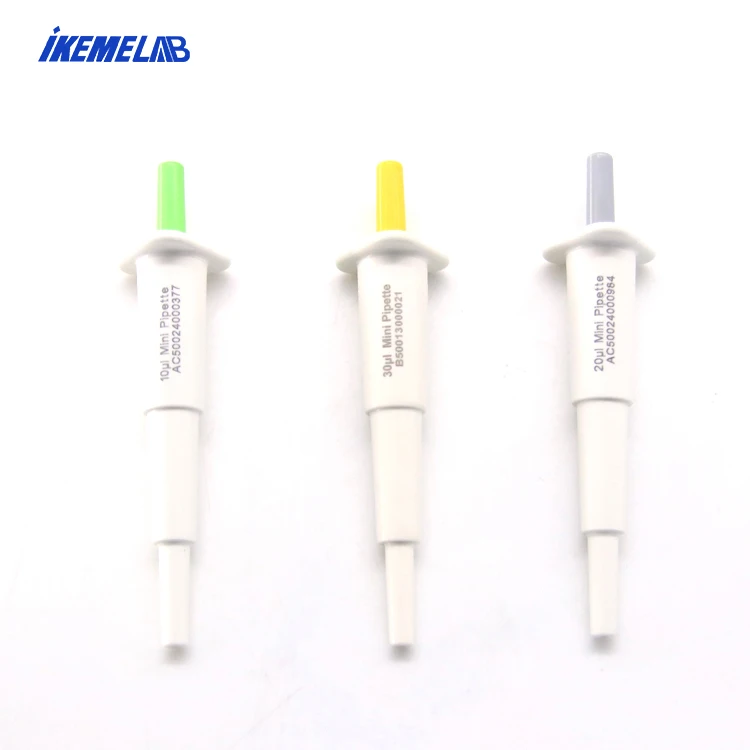 

IKEME Lab 10ul 20ul 25ul 30ul 50ul 60ul 75ul 100ul 200ul Durable IVD Mini Pipette