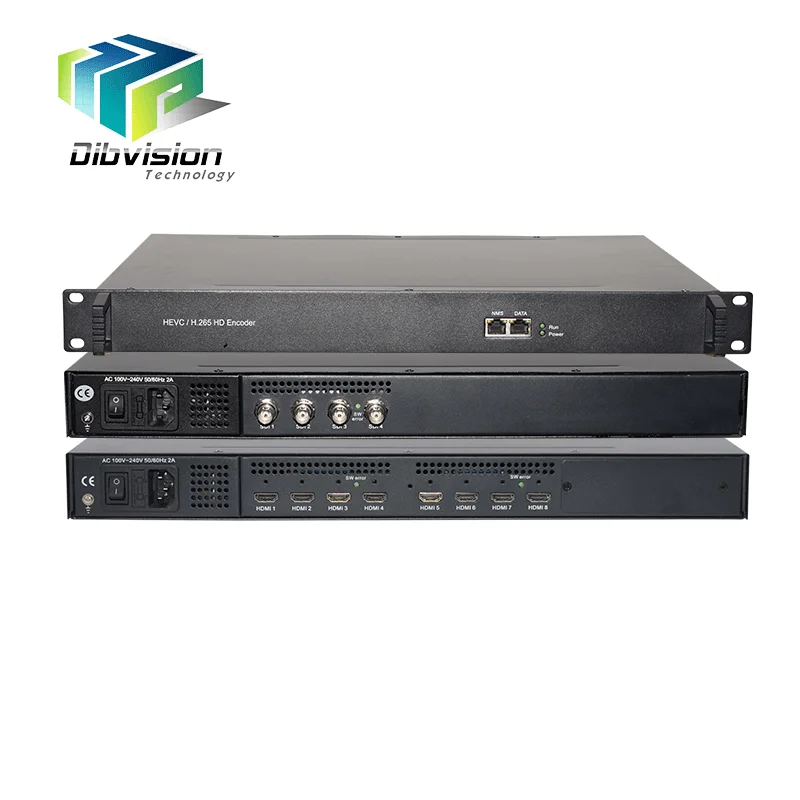 

12 channels H.265 HEVC audio video sdi encoder