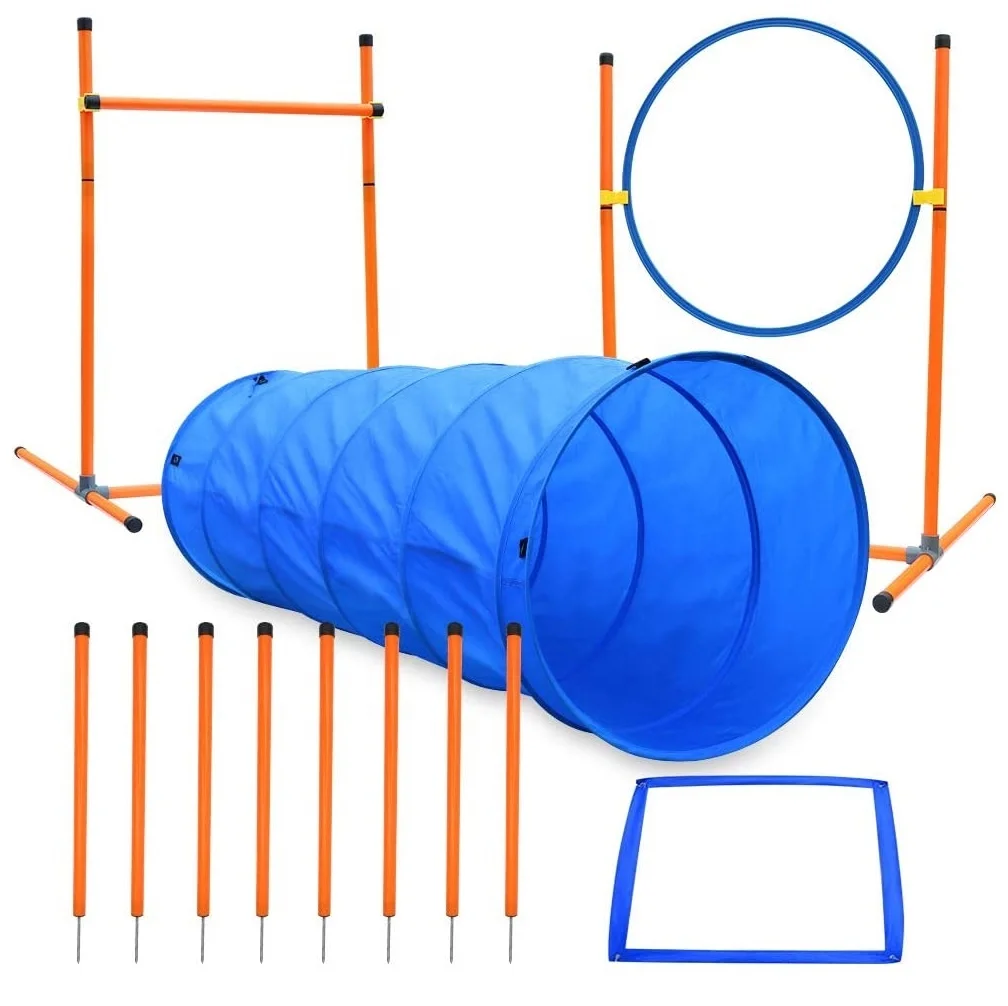 

New Arrival Hot-selling Dog Outdoor Games Agility Exercise Training Dog Agility Training Equipment Set