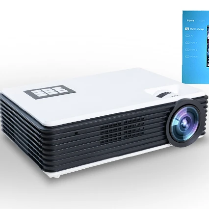 

1080P Full HD LED Projector WIFI Android Projetor Native 1920 x 1080P 3D Home Theater For Office Home School, White/ black