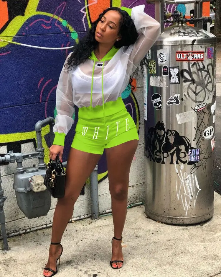 

Good Quality Long Sleeve Hoodie And Shorts 2 Piece Set Women Two Piece Set Women Clothing