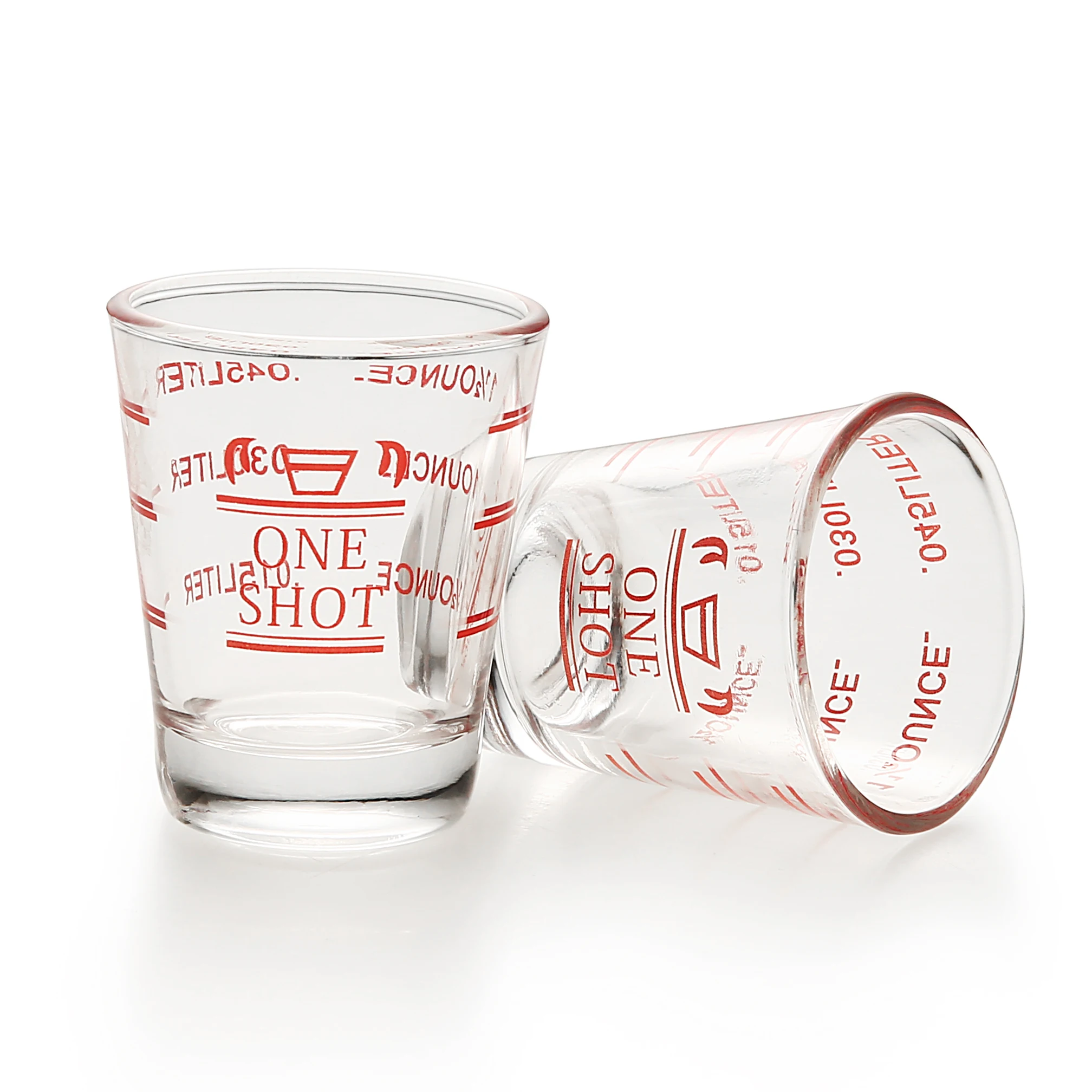 

BCnmviku Shot Glass Custom Logo Whiskey Cups Shot Glasses Wine Blanks Espresso Sublimation Glass Japan American Style, Transparent clear