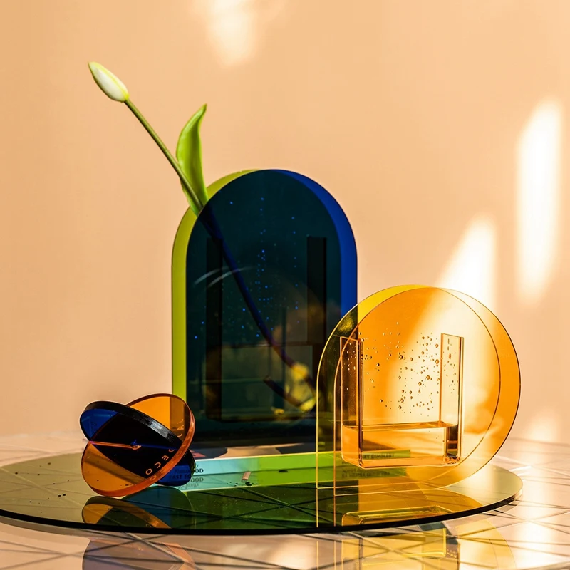 acrylic flower vase 6-8