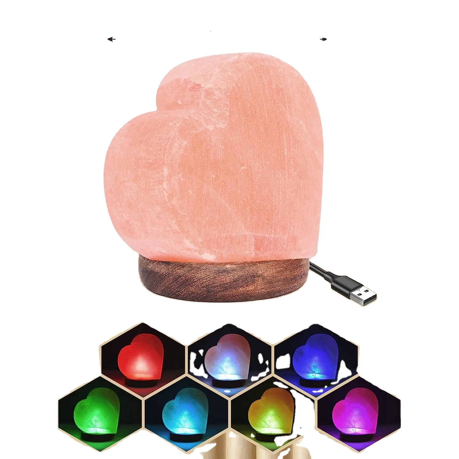 

Popular Hand-Carved Himalayan Salt Lamp Pakistan Natural Crystal Rock Stone Pink Salt Lamp with Dimmer Switch