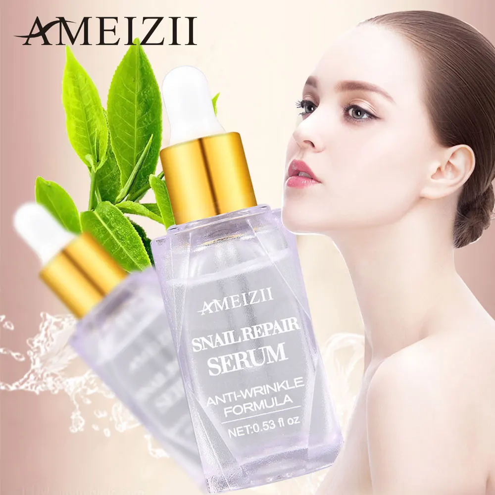 

Custom Logo Snail Repair Serum Face Skin Repairing Care Essence Anti Wrinkle Aging Arrugas Whitening Belleza y Cuidado Personal