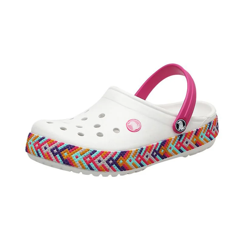 

Summer Women Clogs Garden Rainbow Sandals Non-slip Slippers Outdoor Beach Shoes, Custom