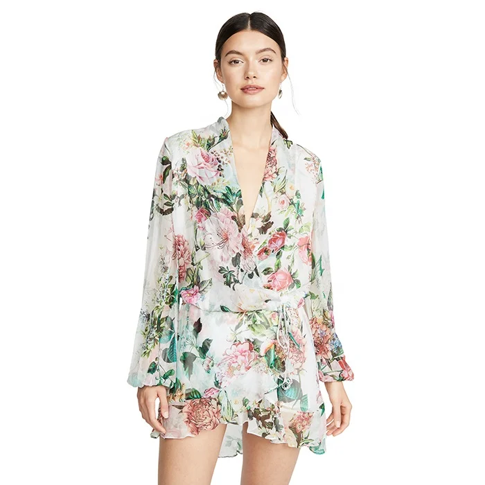 

chiffon floral casual dresses woman dress summer, Customized
