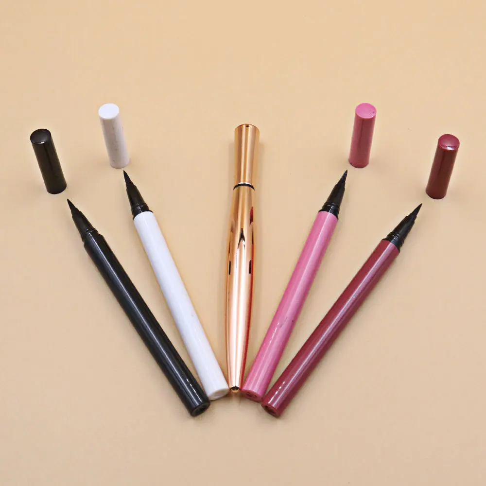 

private label long lasting lashglue eyeliner lash adhesive pen liner eyelashes glue waterproof, Black/clear/brown/colorful