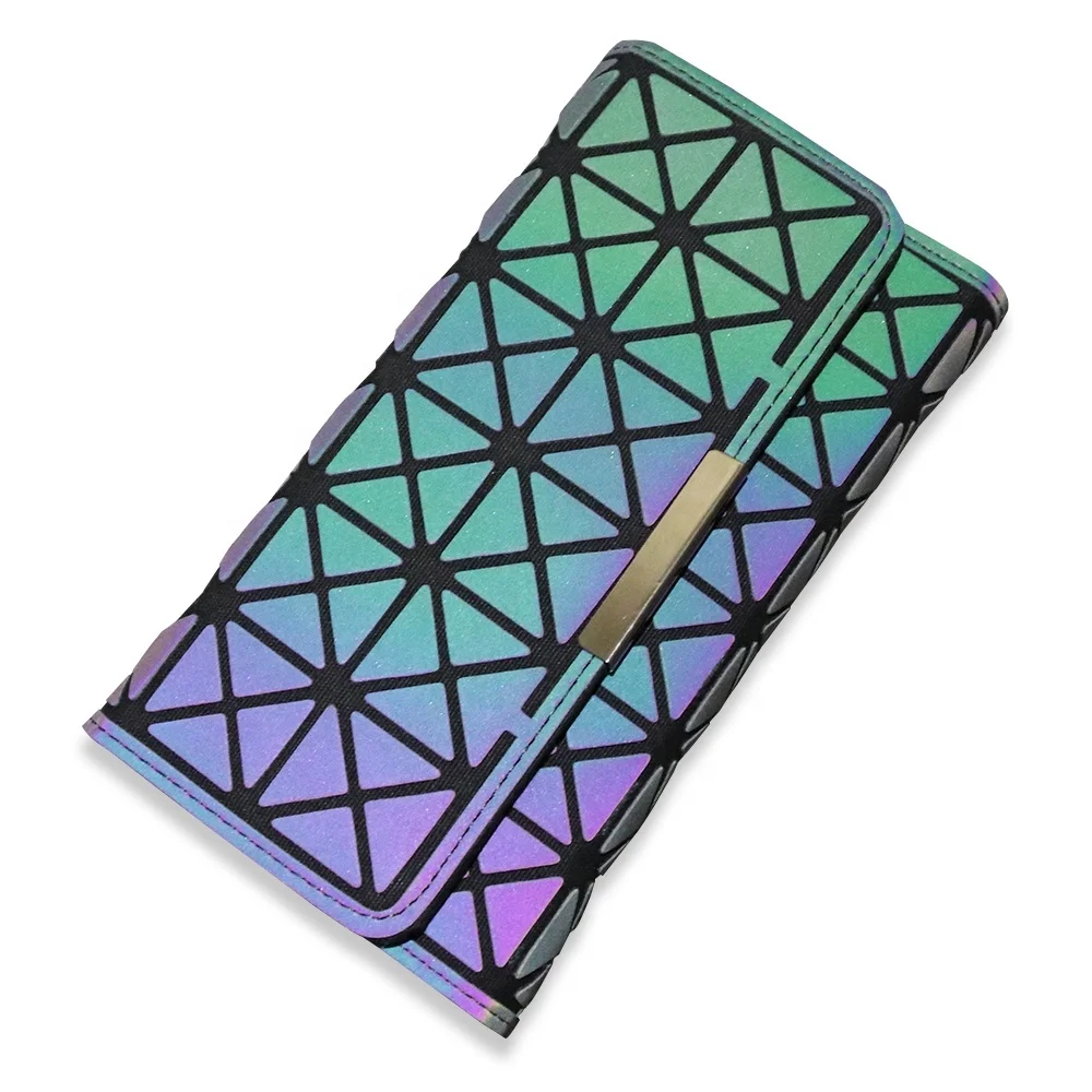 

High Quality Geometric Fashion Luminous Ladies Purse Made In China