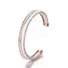 Free Shipping Fashion Luxury C Shape Bracelet With Real Silver + AAA Zirconia