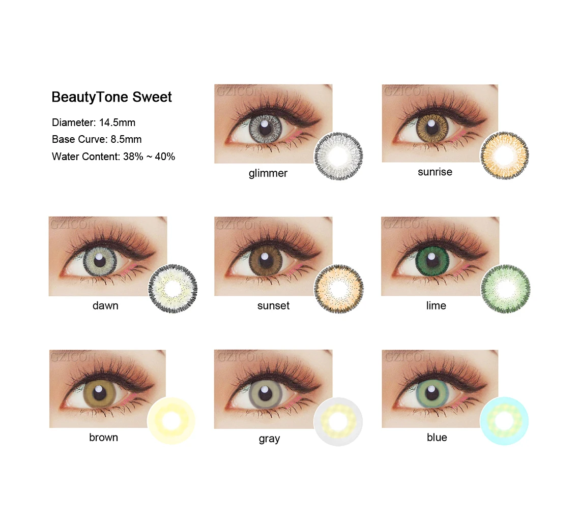 

wholesale 14.5mm big size cheap contact lenses from china bella sweety plus cosmetic color eye contact lenses