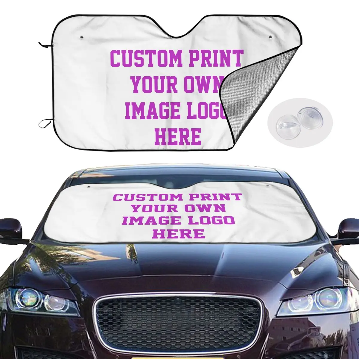 car sun shades custom with your logo