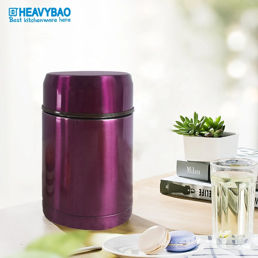 

Heavybao Sealed Stainless Steel Thermo Lunch Box Double Insulation Food Vacuum Lunch Pot