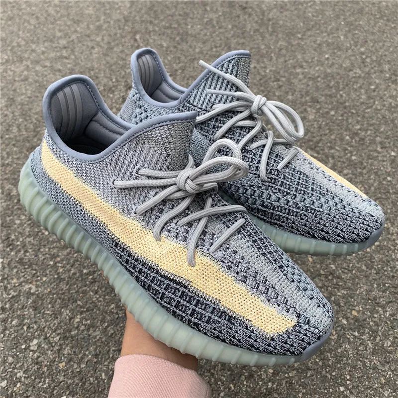 

hot new yeezy original 1:1 quality trend sneakers yezzy 350 V2 ash blue in bulk leisure youth men's shoes