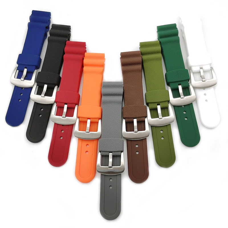 

latest model sport silicone rubber  replacement wrist watch band watch strap, Multi