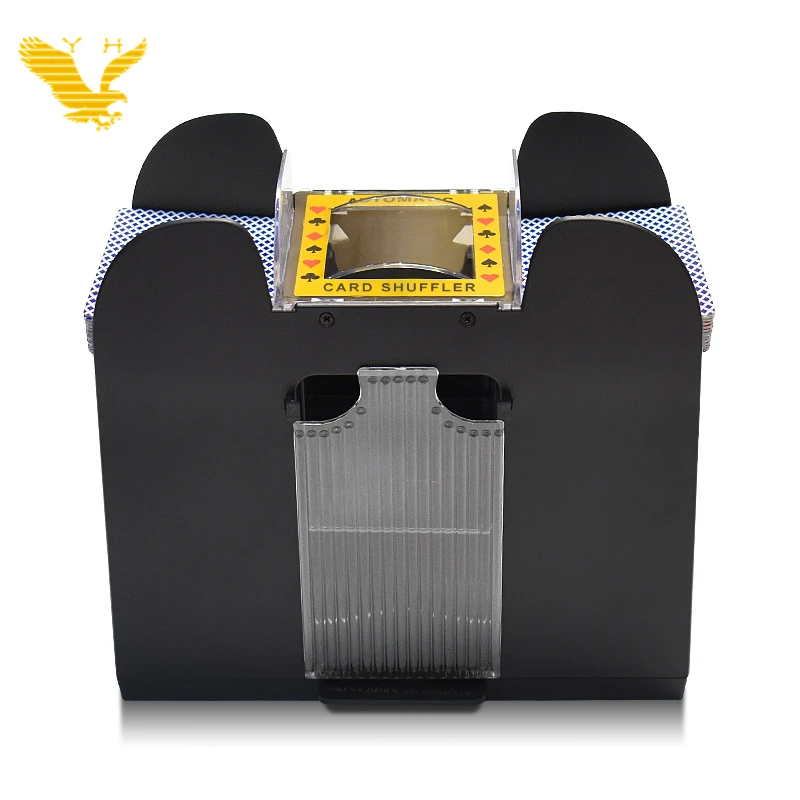
YH Hot Sale Automatic Casino Card Shuffler 1-6 Decks Shuffler Card Machine for Poker Table 